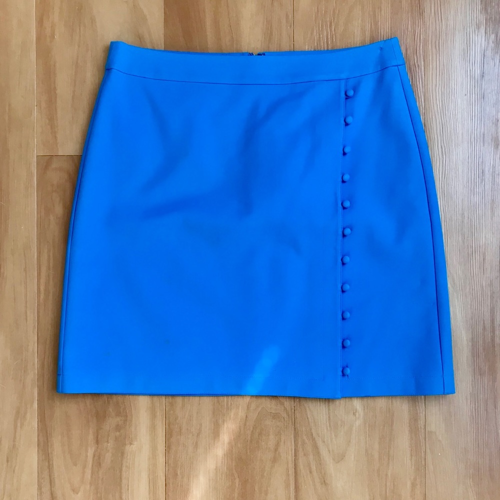 [Loft] Royal Blue Button Skirt